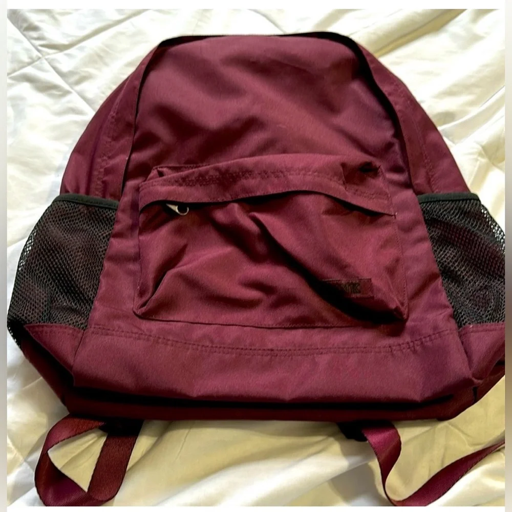 VGUC Pink Victoria’s Secret Multi-pocket Full Sized Backpack - Burgundy